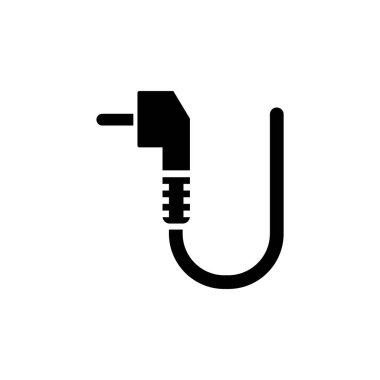 3.5 mm radyo sinyalleriyle iletilen kriko, kulaklık konektörü düz vektör simgesi