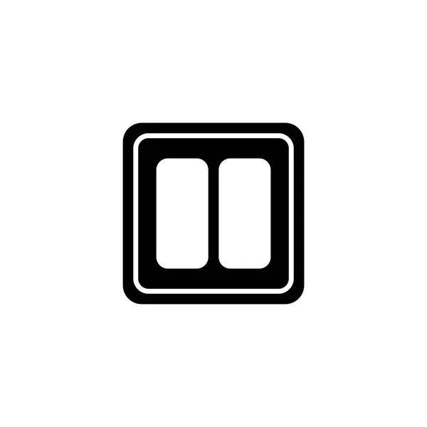 Interruptor de luz eléctrico Icono de vector plano — Archivo Imágenes Vectoriales