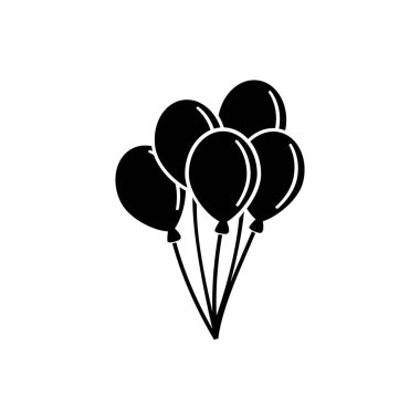 Hava Balon, balon düz vektör simge demet