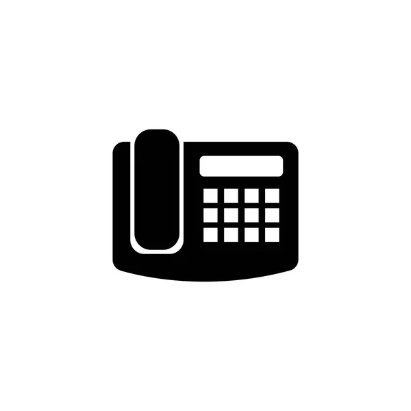 Oficina Fax Teléfono plano Vector Icono — Archivo Imágenes Vectoriales