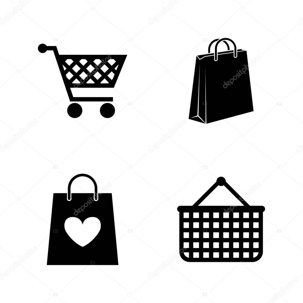 Shopping Bag. Simple Related Vector Icons