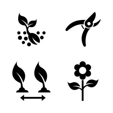 Fide, Bahçe. Basit ilgili vektör simgeler