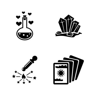 Büyü, Sihirbazı. Basit ilgili Vector Icons Set Video, mobil uygulamalar, Web siteleri, yazdırma projeleri ve tasarım. Büyü, Sihirbazı simgesini beyaz arka plan üzerinde siyah düz illüstrasyon.