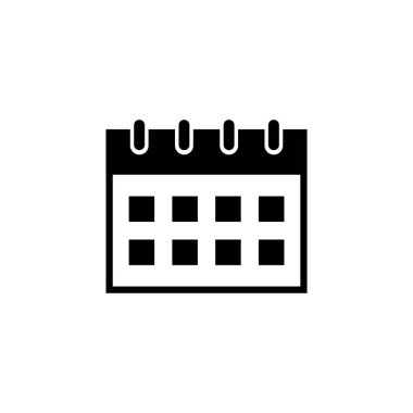 Office Takvim düz vektör simgesi