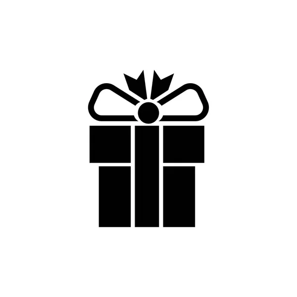 Geschenkbox, Geschenk flache Vektor-Symbol — Stockvektor