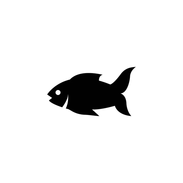 Сырая рыба, окунь, векторная икона морепродуктов — стоковый вектор