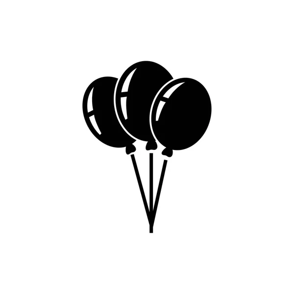 Festa de hélio balões vetor ícone —  Vetores de Stock