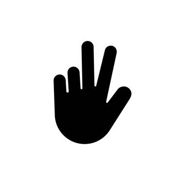 Barış Jesti, Zafer El Düz Vektör Simgesi