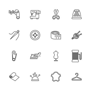 Terzilik - düz vektör simgeleri