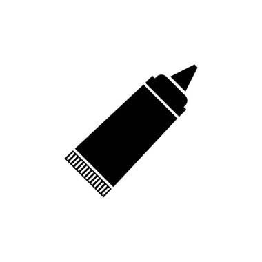 Krem Tüp Konteyner, Kozmetik Ambalaj Düz Vektör Simgesi