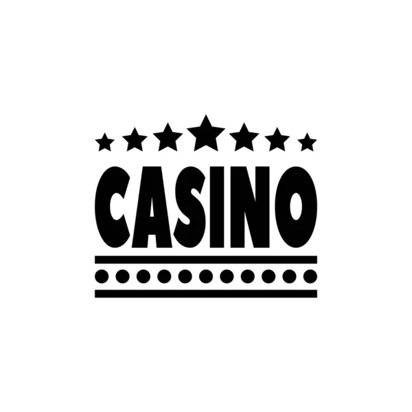 Banner Casino, Retro Billboard Flat Vector Icon —  Vetores de Stock