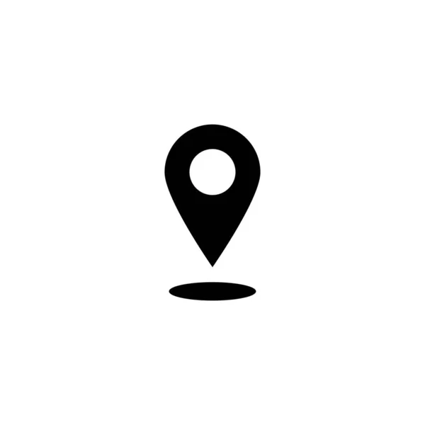 地図ポインタ、ピンマーカー、位置マークフラットベクトルアイコン — ストックベクタ