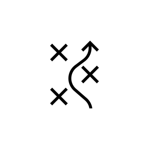 Route Icon Logo Design Element Flat Vector Icon Illustration Einfaches — Stockvektor