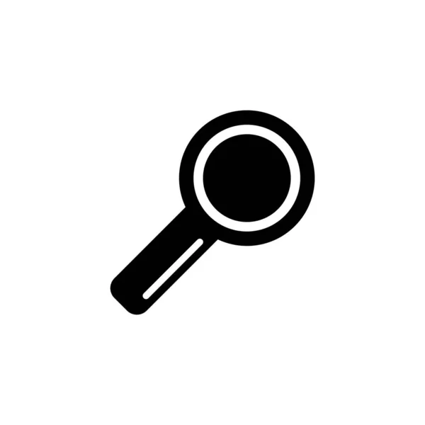 Search Tool Magnifying Glass Zoom Flat Vector Icon Простий Чорний — стоковий вектор