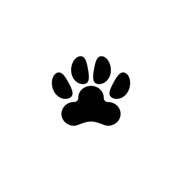 Perro Gato Paw Print Animal Imprint Icono Vector Plano Ilustración Ilustraciones de stock libres de derechos