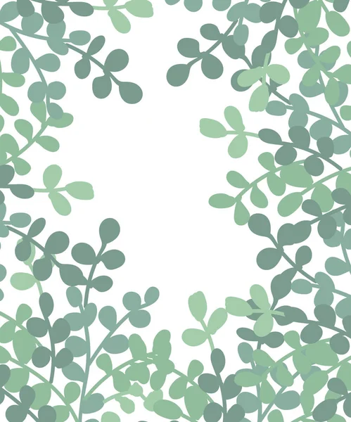 带有树枝和叶子的矢量海报 在白色背景上绘制的独立手绘插图 有机天然保健品 伟大的横幅 — 图库矢量图片