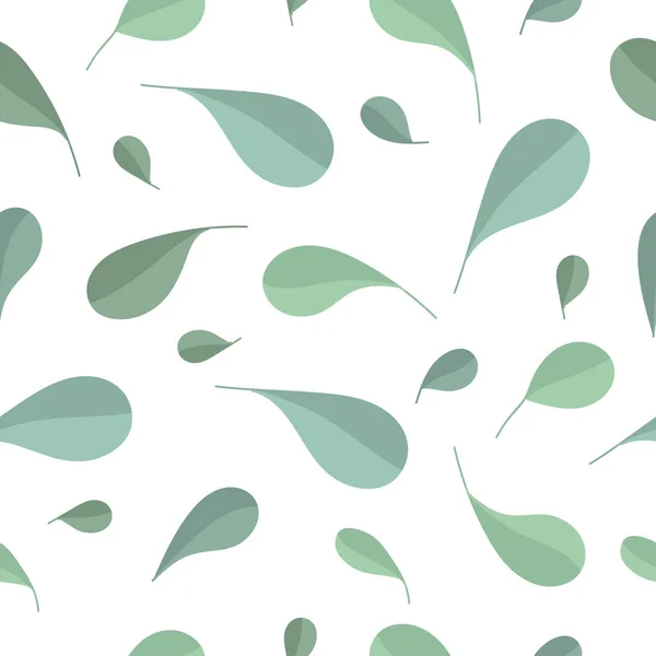 Vektor Nahtlose Muster Mit Pflanzen Zweigen Blättern Perfekt Für Tapeten — Stockvektor