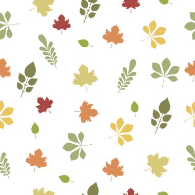 Vektör sorunsuz bebek modeli ile autunmn bırakır. Duvar kağıdı, hediye kağıt, desen dolgularını, web sayfası arka planı, tebrik kartları, paket, kartpostallar, bebek kitap, defter cove için mükemmel