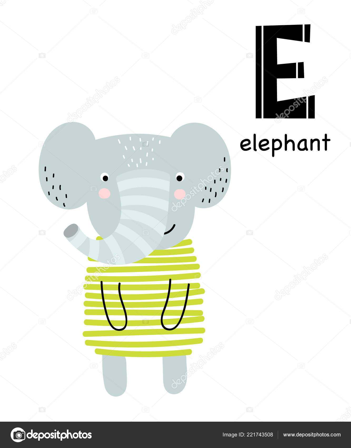 Vector Poster Letter Alphabet Cartoon Elephant Kids Scandinavian Style Hand Stock Vector Image by ©tiny_selena #221743508 Vector Poster Letter Alphabet Cartoon Elephant Kids Scandinavian Style Hand Stock Vector Image by ©tiny_selena #221743508