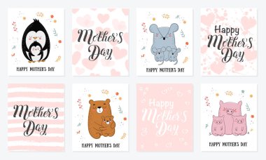 Happy Mother's Day kartpostal koleksiyonu.