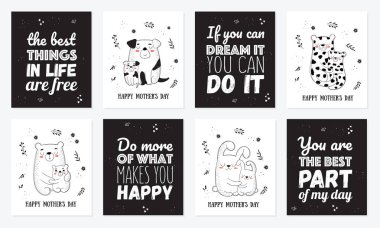 Happy Mother's Day kartpostal koleksiyonu.