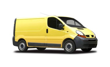 Sarı Fransız van yan görünümü beyaz izole