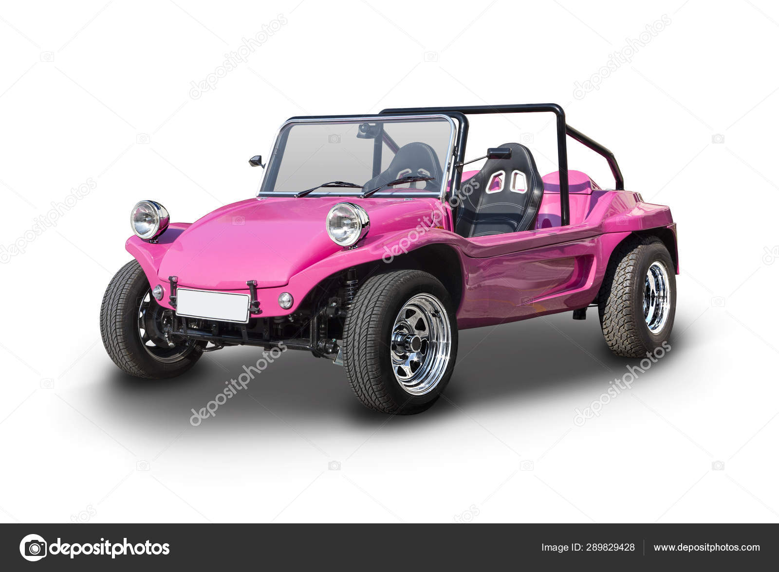 pink and white buggy