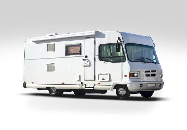 Vecchio Bianco Tedesco Camper Bianco — Foto Stock