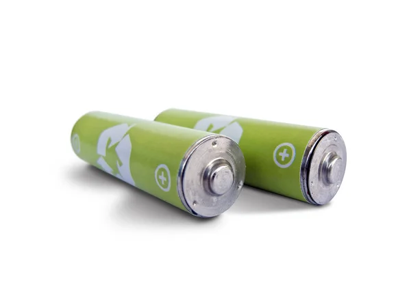 Batteries Isolated White — Stock Photo, Image