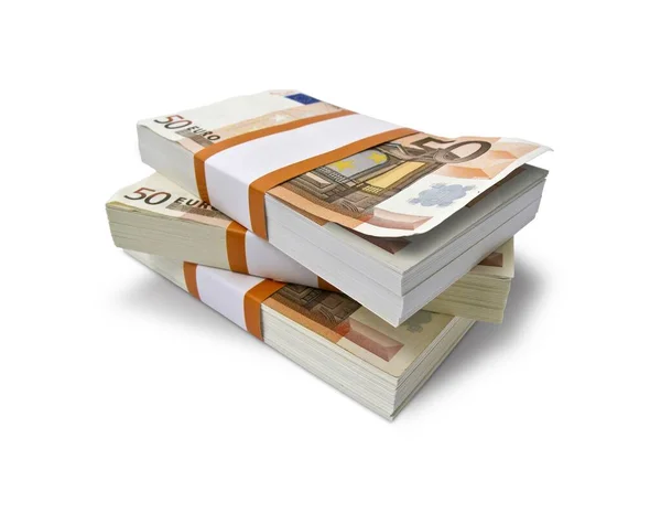 Billetes Euros Los Años Aislados Sobre Fondo Blanco —  Fotos de Stock