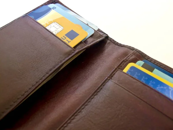Zbliżenie Portfela Kartą Kredytową — Zdjęcie stockowe