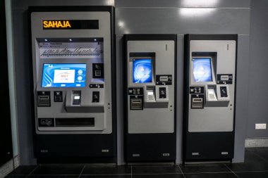 KUALA LUMPUR, MALAYSIA 12 Mart 2020 - Malezya MRT (Mass Rapid Transit) treni, gelecek nesil için bir taşımacılık. MRT ayrıca gelişmiş bir ülke olarak Malezya 'yı da getiriyor.