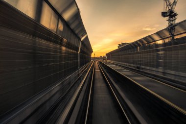 KUALA LUMPUR, MALAYSIA 12 Mart 2020 - Malezya MRT (Mass Rapid Transit) treni, gelecek nesil için bir taşımacılık. MRT ayrıca gelişmiş bir ülke olarak Malezya 'yı da getiriyor.