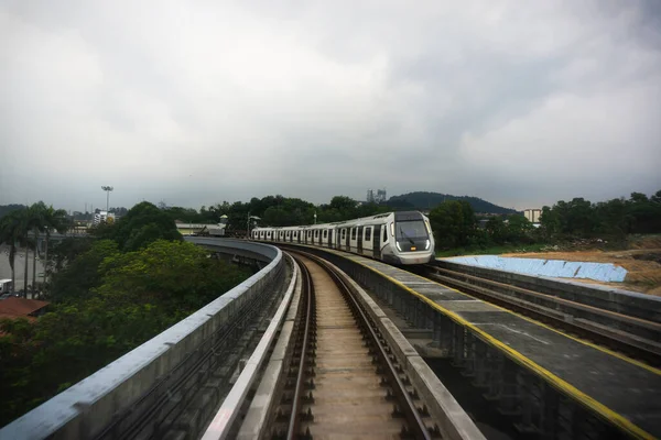 2017 Kuala Lumpur Malaysia July 2017 Commuters Mass Rapid Transit 스톡 사진