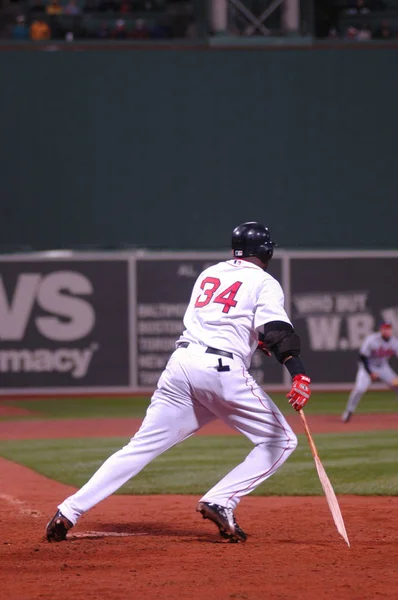 Boston Red Sox Bateador David Ortiz Acción 2005 Contra Los — Foto de Stock