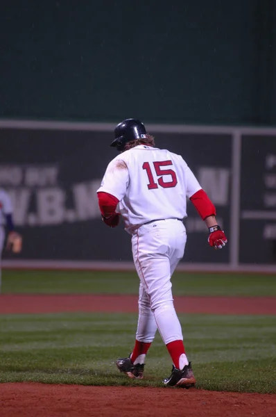 Boston Red Sox Tésztát Kevin Millar Kerül Idő Tésztát Mezőbe — Stock Fotó