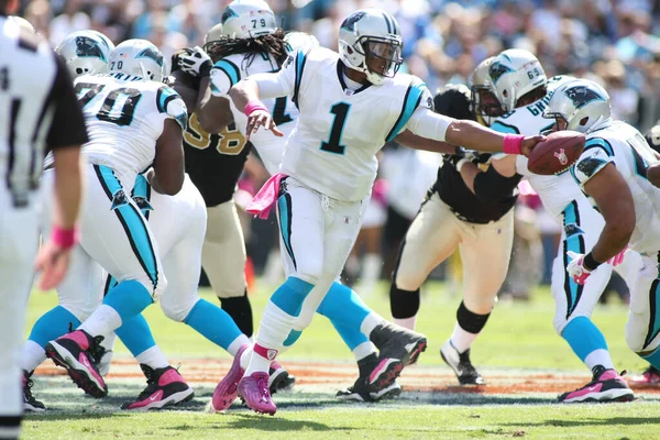 Carolina Panthers Oyun Kurucusu Cam Newton 2011 Nfl Sezonunda Sahada — Stok fotoğraf