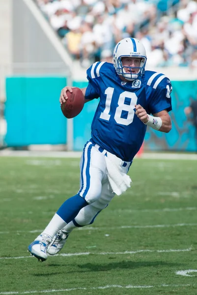 Indianapolis Colts Hátvéd Peyton Manning 2002 Nfl Szezonban Jogdíjmentes Stock Képek