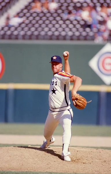 Lanzador Houston Astros Rocky Childress Acción Mlb Durante Década 1980 —  Fotos de Stock