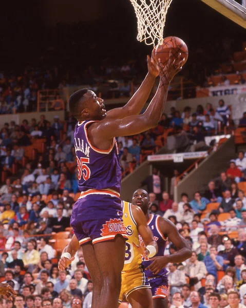 Phoenix Suns Protagonizó Armen Gilliam Acción Nba Durante Década 1980 — Foto de Stock