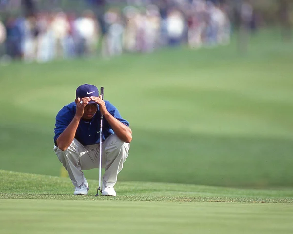 Pga Golf Leyenda Tiger Woods Acción Del Torneo Finales 1990 —  Fotos de Stock