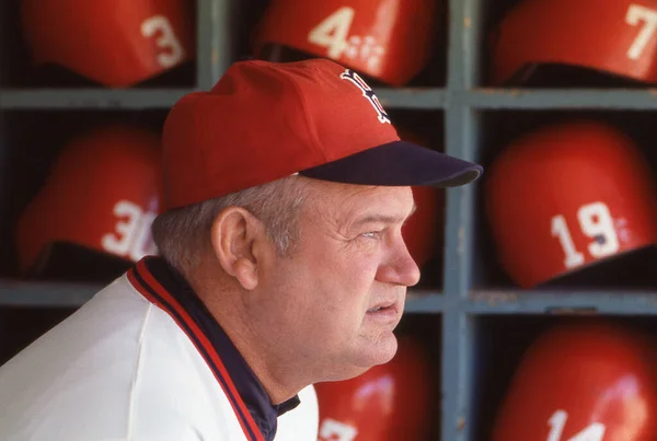 Vintage Image Former Boston Red Sox Manager Don Zimmer Red — Stock Photo, Image