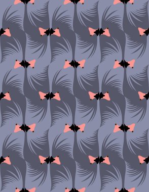 Esher tarzında papağan ile Dikişsiz desen, tessellation.