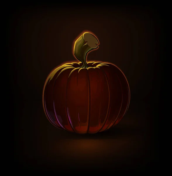 Pampkins d'Halloween foncés — Image vectorielle