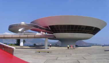 Çağdaş Sanat Müzesi Niteroi, Mac Niteroi, Rio de Janeiro, Brezilya, Temmuz 2007      