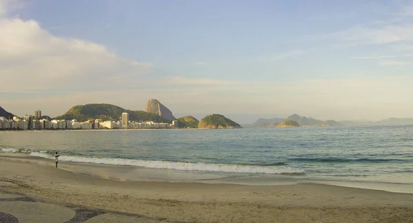 Copacabana Plajı Sugar Loaf Rio Janeiro Brezilya — Stok fotoğraf