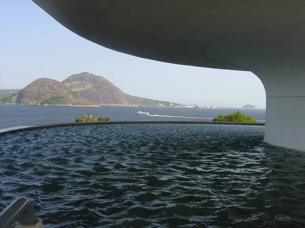 Музей Сучасного Мистецтва Niteroi Mac Niteroi Rio Janeiro Brasil July — стокове фото