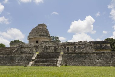 El Caracol Gözlemevi Tapınağı Chichen Itza, Yucatan, Meksika