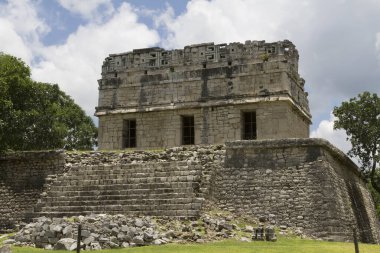 Büyük Balo Sahası. Chichen Itza, Yucatan, Meksika 'da.