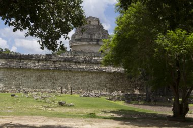 El Caracol Gözlemevi Tapınağı Chichen Itza, Yucatan, Meksika